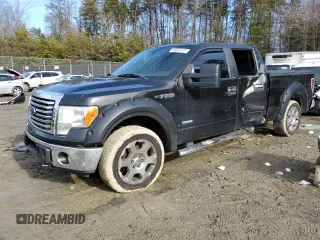 2012 Ford F-150 XL with VIN 1FTFW1ET2CKE11636, listed as a Copart auction lot 44037475 with 125,803 mi miles and Salvage Title. Bid and sale history available at carsss.com. Image 1.