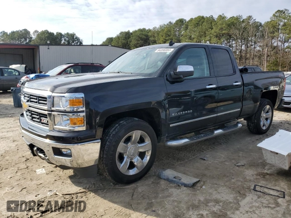 2014 Chevrolet Silverado 1500 LTZ with VIN 1GCVKSEC3EZ269921, listed as a Copart auction lot 84896084 with 136,671 mi miles and Salvage Title. Bid and sale history available at DreamBid. Image 1.