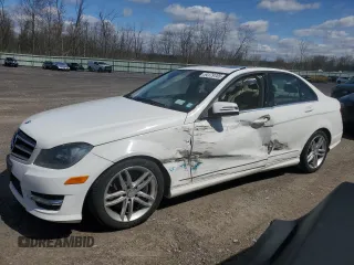 2014 Mercedes-Benz C with VIN WDDGF8AB4EA939462, listed as a Copart auction lot 54179705 with 119,310 mi miles and Salvage Title. Bid and sale history available at carsss.com. Image 1.