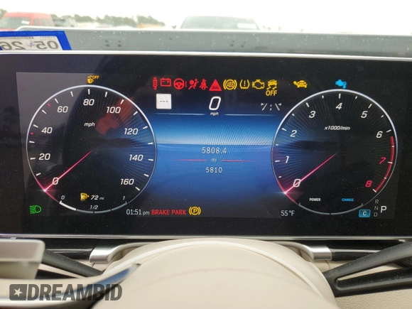 2024 Mercedes-Benz S 580 с VIN W1K6G7GB7RA274038, выставлен на аукционе Copart как лот 42456595 с пробегом 5 810 миль миль и Списание • Salvage title. История ставок и продаж доступна на DreamBid. Изображение 9.