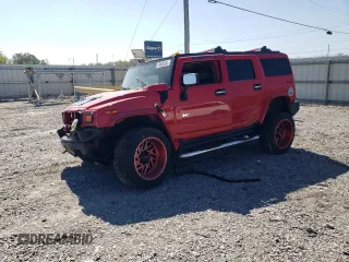 2004 Hummer H2 with VIN 5GRGN23U04H116668, listed as a Copart auction lot 41477165 with 0 mi miles and Salvage Title. Bid and sale history available at carsss.com. Image 1.