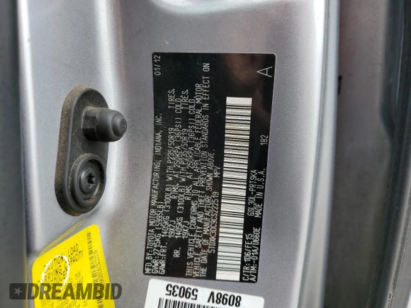 2012 Toyota Sienna SE z VIN 5TDXK3DC9CS222519, wystawiony jako Copart lot #50948145 z przebiegiem 245 553 mil mil oraz Szkoda całkowita • Salvage title. Historia ofert i sprzedaży dostępna na DreamBid. Obrazek 15.