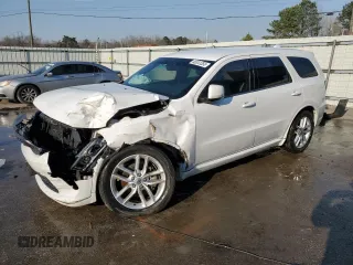 2021 Dodge Durango GT Plus with VIN 1C4RDHDG5MC692889, listed as a Copart auction lot 50168005 with 53,254 mi miles and Salvage Title. Bid and sale history available at DreamBid. Image 1.