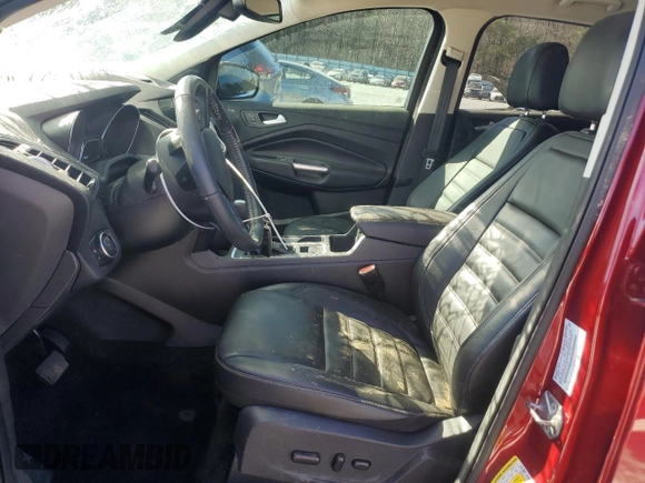 2017 Ford Escape Titanium with VIN 1FMCU0JDXHUD15309, listed as a Copart auction lot 46762215 with Not Provided miles and Salvage Title. Bid and sale history available at carsss.com. Image 7.