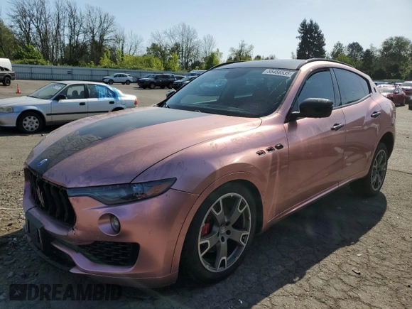 2017 Maserati Levante with VIN ZN661XUS1HX243202, listed as a Copart auction lot 55456535 with 77,738 mi miles and Salvage Title. Bid and sale history available at carsss.com. Image 1.