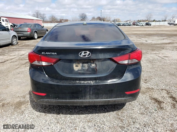 2016 Hyundai Elantra SE with VIN 5NPDH4AE6GH693486, listed as a Copart auction lot 52100255 with 312,385 mi miles and Clean Title. Bid and sale history available at carsss.com. Image 6.