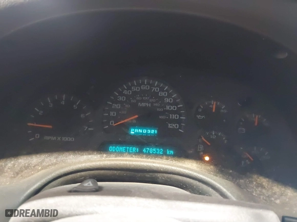 2002 Chevrolet TrailBlazer LTZ with VIN 1GNDT13SX22240103, listed as a IAAI auction lot 41832278 with 478,352 mi miles. Bid and sale history available at carsss.com. Image 7.