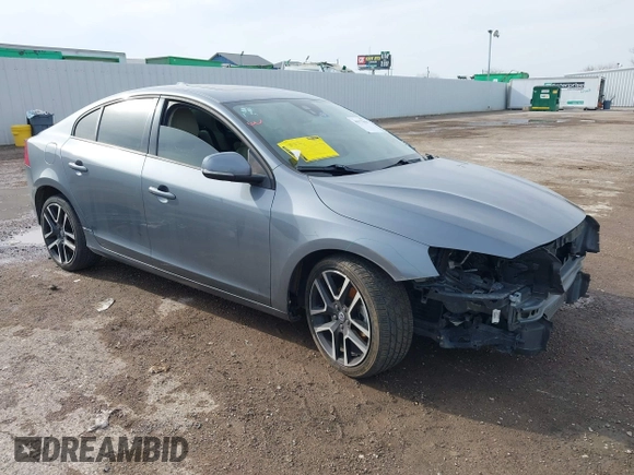 2017 Volvo S60 Dynamic with VIN YV126MFL4H2430687, listed as a IAAI auction lot 41577059 with 57,027 mi miles. Bid and sale history available at carsss.com. Image 1.