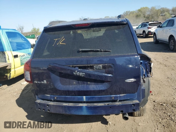 2016 Jeep Compass High Altitude Edition with VIN 1C4NJDEB2GD730001, listed as a Copart auction lot 47213443 with 108,977 mi miles. Bid and sale history available at carsss.com. Image 6.