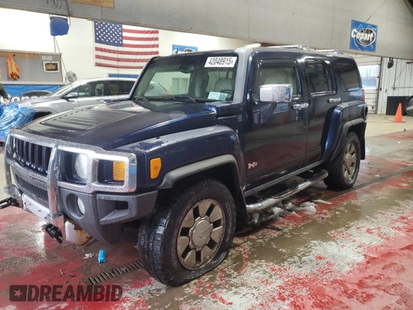 2008 Hummer H3 with VIN 5GTEN13E788138645, listed as a Copart auction lot 42048915 with 215,731 mi miles and Non Repairable. Bid and sale history available at carsss.com. Image 1.