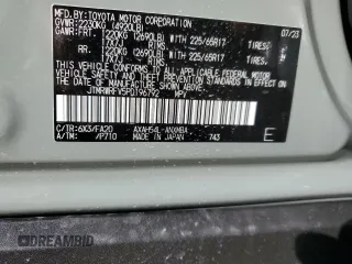 2023 Toyota RAV4 Hybrid XLE with VIN JTMRWRFV5PD196792, listed as a Copart auction lot 37882634 with 1,701 mi miles and Salvage Title. Bid and sale history available at carsss.com. Image 13.