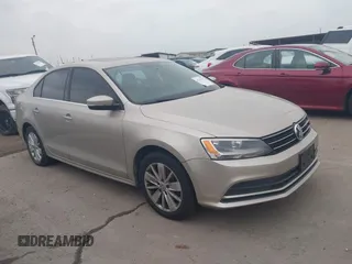 2015 Volkswagen Jetta Sedan 1.8T SE w/Connectivity with VIN 3VWD07AJ0FM231873, listed as a IAAI auction lot 42142327 with 156,230 mi miles. Bid and sale history available at carsss.com. Image 1.