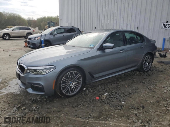 2018 BMW 5 Series 540i xDrive with VIN WBAJE7C54JWC57361, listed as a Copart auction lot 53047545 with 62,312 mi miles and Salvage title. Bid and sale history available at DreamBid. Image 1.