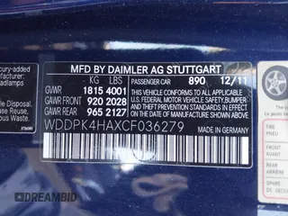2012 Mercedes-Benz SLK 250 with VIN WDDPK4HAXCF036279, listed as a IAAI auction lot 41851520 with 124,366 mi miles and . Bid and sale history available at DreamBid. Image 9.