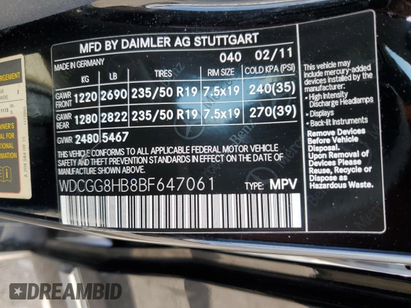 2011 Mercedes-Benz GLK 350 with VIN WDCGG8HB8BF647061, listed as a Copart auction lot 55091635 with 146,691 mi miles and Salvage Title. Bid and sale history available at DreamBid. Image 13.