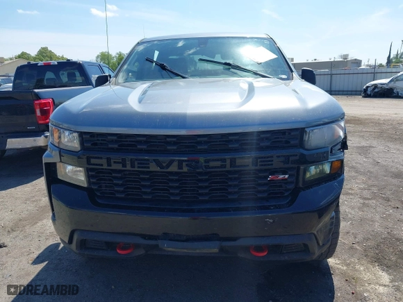 2019 Chevrolet Silverado 1500 Custom Trail Boss with VIN 1GCPYCEF8KZ348035, listed as a IAAI auction lot 41895464 with 1 mi miles. Bid and sale history available at carsss.com. Image 12.
