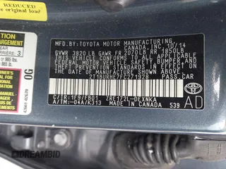 2015 Toyota Corolla L z VIN 2T1BURHE7FC271928, wystawiony jako IAAI lot #41923202 z przebiegiem 194 181 mil mil oraz . Historia ofert i sprzedaży dostępna na DreamBid. Obrazek 9.