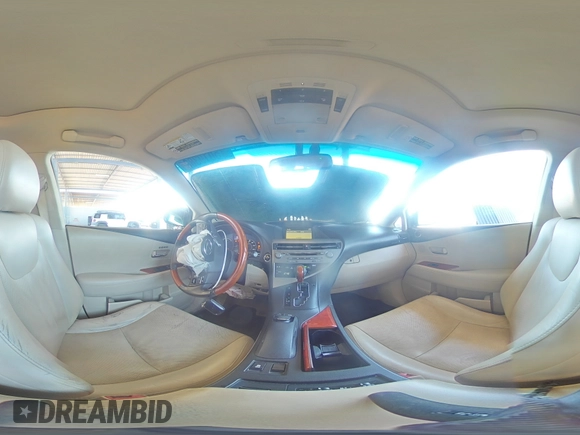 2010 Lexus RX 450h with VIN JTJZB1BA8A2001588, listed as a Copart auction lot 50193885 with 140,248 mi miles and Salvage Title. Bid and sale history available at DreamBid. Image 13.