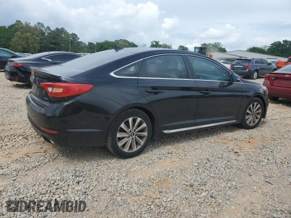 2017 Hyundai Sonata Sport with VIN 5NPE34AF7HH572687, listed as a Copart auction lot 54331865 with 112,471 mi miles and Salvage Title. Bid and sale history available at carsss.com. Image 3.