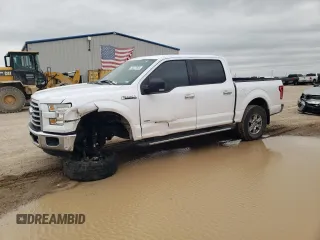 2015 Ford F-150 XL with VIN 1FTEW1CP2FKE23839, listed as a Copart auction lot 54577605 with 131,025 mi miles and Salvage title. Bid and sale history available at DreamBid. Image 1.