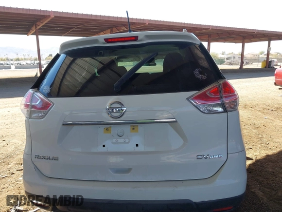 2016 Nissan Rogue SV with VIN KNMAT2MV0GP709770, listed as a IAAI auction lot 41676460 with 116,497 mi miles. Bid and sale history available at carsss.com. Image 16.