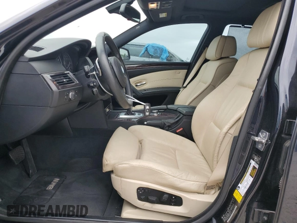 2010 BMW 5 Series 550i with VIN WBANW5C50ACT57345, listed as a Copart auction lot 52147555 with 118,863 mi miles and Clean Title. Bid and sale history available at DreamBid. Image 7.