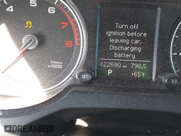 2013 Audi Q5 Premium with VIN WA1CFAFP4DA037312, listed as a IAAI auction lot 41432566 with 122,690 mi miles and . Bid and sale history available at DreamBid. Image 7.