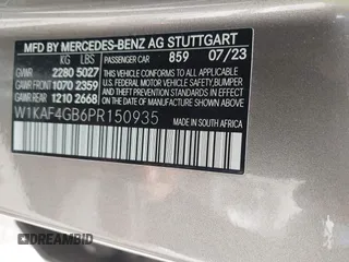 2023 Mercedes-Benz C 300 с VIN W1KAF4GB6PR150935, выставлен на аукционе IAAI как лот 42053385 с пробегом 11 272 миль миль и . История ставок и продаж доступна на DreamBid. Изображение 9.