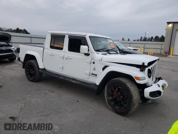 2022 Jeep Gladiator Overland with VIN 1C6HJTFG0NL139242, listed as a Copart auction lot 85191674 with 21,230 mi miles and Salvage title. Bid and sale history available at DreamBid. Image 4.