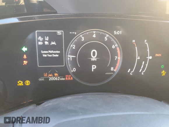 2022 Lexus NX with VIN 2T2AGCEZXNC003053, listed as a Copart auction lot 41659275 with 20,062 mi miles and Salvage Title. Bid and sale history available at carsss.com. Image 9.