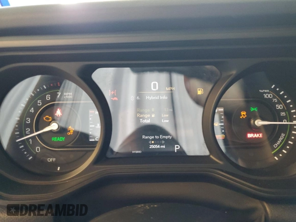 2024 Jeep Wrangler Rubicon with VIN 1C4RJXR67RW269269, listed as a Copart auction lot 65432245 with 25,054 mi miles and Clean title. Bid and sale history available at DreamBid. Image 9.