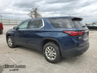 2022 Chevrolet Traverse LS with VIN 1GNEVFKW8NJ190604, listed as a Copart auction lot 78693064 with 34,252 mi miles and Salvage Title. Bid and sale history available at carsss.com. Image 2.