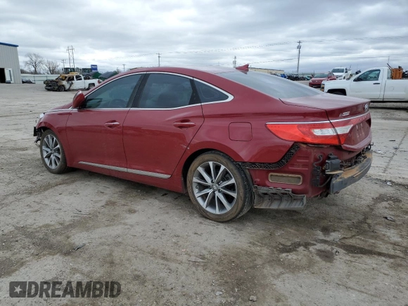 2016 Hyundai Azera with VIN KMHFG4JG5GA509977, listed as a Copart auction lot 47833055 with Not Provided miles and Salvage Title. Bid and sale history available at DreamBid. Image 2.