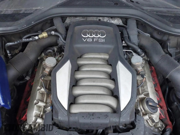 2012 Audi A8 L with VIN WAURVAFD7CN011767, listed as a IAAI auction lot 41848096 with 98,397 mi miles. Bid and sale history available at carsss.com. Image 10.