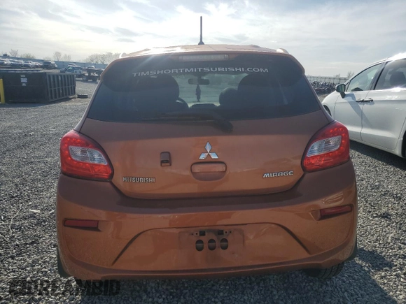 2018 Mitsubishi Mirage ES with VIN ML32A3HJ3JH000276, listed as a Copart auction lot 52456705 with 87,774 mi miles and Salvage title. Bid and sale history available at DreamBid. Image 6.