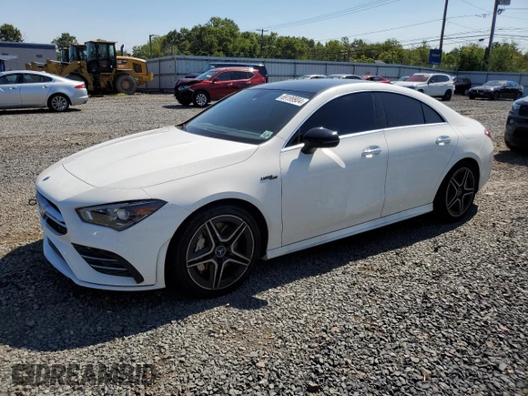2021 Mercedes-Benz CLA with VIN W1K5J5BB1MN151622, listed as a Copart auction lot 69199904 with 40,824 mi miles and Salvage Title. Bid and sale history available at carsss.com. Image 1.