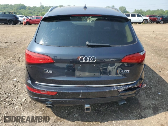 2015 Audi Q5 Premium Plus with VIN WA1LFAFP7FA131185, listed as a Copart auction lot 59782215 with 164,907 mi miles and Salvage title. Bid and sale history available at DreamBid. Image 6.