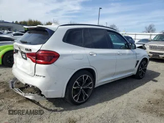 2020 BMW X3 M with VIN 5YMTS0C0XL9B97112, listed as a Copart auction lot 47139975 with 59,356 mi miles and Salvage Title. Bid and sale history available at carsss.com. Image 3.