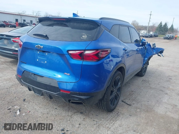 2019 Chevrolet Blazer RS z VIN 3GNKBERS3KS612362, wystawiony jako IAAI lot #41978218 z przebiegiem 90 242 mil mil oraz . Historia ofert i sprzedaży dostępna na DreamBid. Obrazek 4.