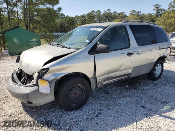 2001 Toyota Sienna CE with VIN 4T3ZF19C91U335151, listed as a Copart auction lot 50095275 with 194,095 mi miles and Salvage Title. Bid and sale history available at carsss.com. Image 1.