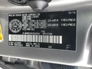 2016 Lexus NX 200t z VIN JTJBARBZ4G2068304, wystawiony jako Copart lot #52155015 z przebiegiem 115 570 mil mil oraz Szkoda całkowita • Salvage title. Historia ofert i sprzedaży dostępna na DreamBid. Obrazek 12.