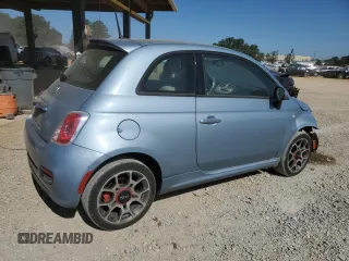 2014 FIAT 500 Sport with VIN 3C3CFFBR0ET301019, listed as a Copart auction lot 76070454 with 43,212 mi miles and Salvage Title. Bid and sale history available at carsss.com. Image 3.