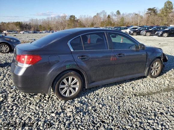 2012 Subaru Legacy 2.5i Premium with VIN 4S3BMBC64C3023874, listed as a Copart auction lot 46176475 with 134586 miles and Salvage Title. Bid and sale history available at carsss.com. Image 3.