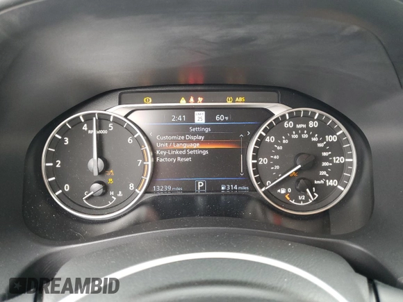 2023 Nissan Altima SL with VIN 1N4BL4EV4PN418222, listed as a Copart auction lot 43273615 with 13,239 mi miles and Salvage Title. Bid and sale history available at DreamBid. Image 9.