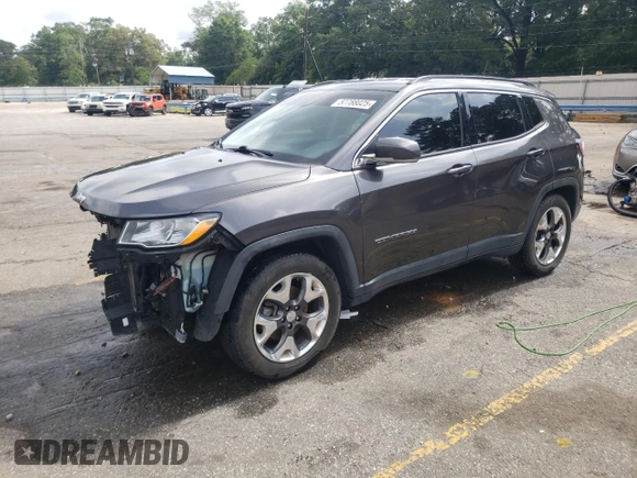 2019 Jeep Compass Limited with VIN 3C4NJCCB3KT676286, listed as a Copart auction lot 57788025 with 83,425 mi miles and Salvage title. Bid and sale history available at DreamBid. Image 1.