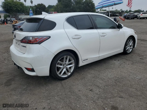 2017 Lexus CT with VIN JTHKD5BH8H2287308, listed as a Copart auction lot 75767704 with 75,164 mi miles and Salvage Title. Bid and sale history available at carsss.com. Image 3.