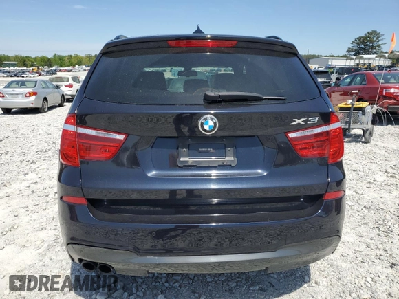 2014 BMW X3 xDrive35i with VIN 5UXWX7C53EL984609, listed as a Copart auction lot 53712325 with 138,180 mi miles and Salvage Title. Bid and sale history available at DreamBid. Image 6.