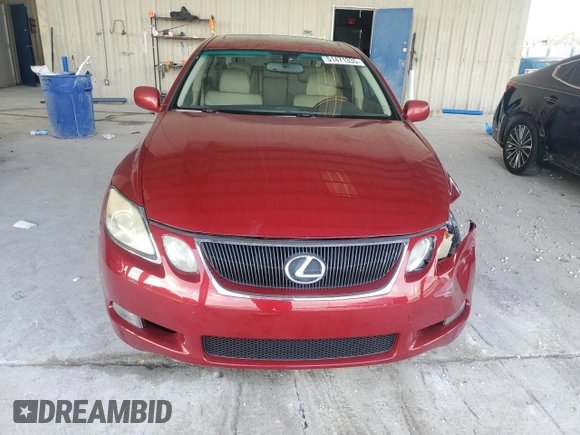 2007 Lexus GS 350 with VIN JTHBE96S170015784, listed as a Copart auction lot 51471335 with 222,084 mi miles and Salvage Title. Bid and sale history available at carsss.com. Image 5.