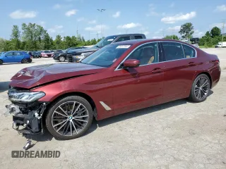 2023 BMW 5 Series 540i xDrive with VIN WBA73BJ08PCL79738, listed as a Copart auction lot 65047344 with 16,280 mi miles and Non Repairable. Bid and sale history available at carsss.com. Image 1.