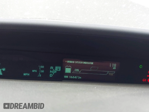 2011 Toyota Prius I with VIN JTDKN3DU4B5305208, listed as a IAAI auction lot 41577276 with 168,473 mi miles. Bid and sale history available at carsss.com. Image 7.